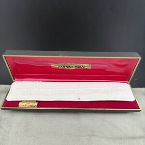 Vintage Hamilton Watch Box Red